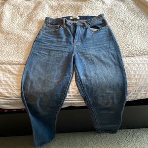 NWOT Madewell 27 Tall Mom Jeans